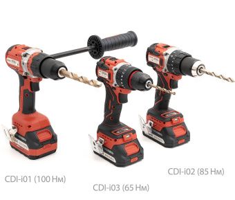 Дрель-шуруповерт Espira CDI-i01 100Н*м,2 акк.4 А*ч Li-ion 18 В+З/У,быстр.патр 13 мм,бесщ.дв., 2.3кг