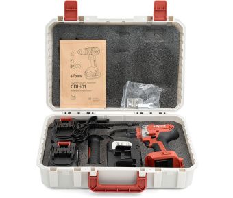 Дрель-шуруповерт Espira CDI-i01 100Н*м,2 акк.4 А*ч Li-ion 18 В+З/У,быстр.патр 13 мм,бесщ.дв., 2.3кг